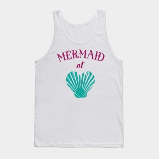 Mermaid At Heart Design Tank Top